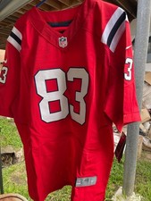 NFL Authentic Nike 48 XL New England Patriots Wes Welker Jersey Sewn Red Alt NE