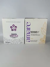 Amare Happy Juice Pack MANGO Plus Unflavored Biotics New BB 10/25 & 11/26