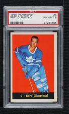 1960-61 Parkhurst Bert Olmstead #4 PSA 8 HOF 0ru0