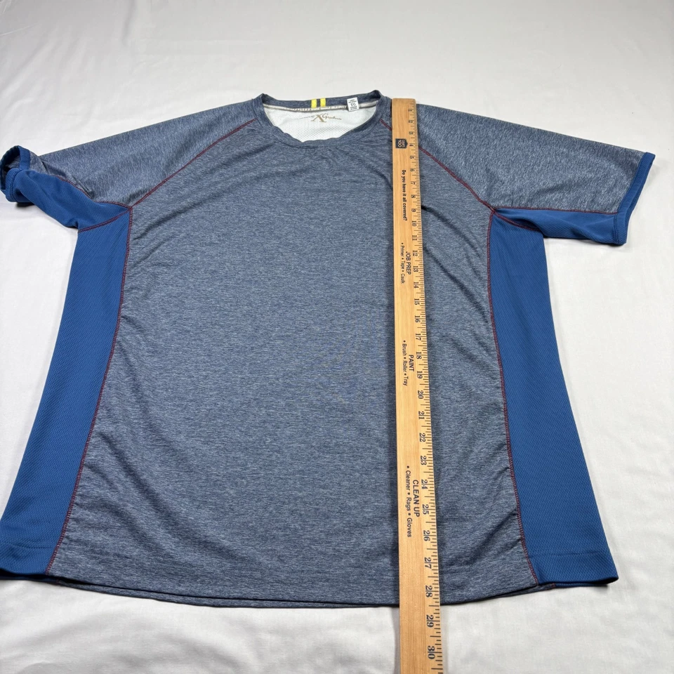 Robert Graham Shirt Mens XL Blue Performance Crew Neck Stretch Casual - Image 4 of 4