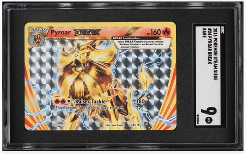 Pyroar BREAK graded SGC 9 for sale on eBay