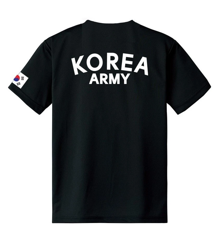 R.O.K.A KOREA Army T-Shirt / ROCA Cool Dry Black Tee | S–3XL