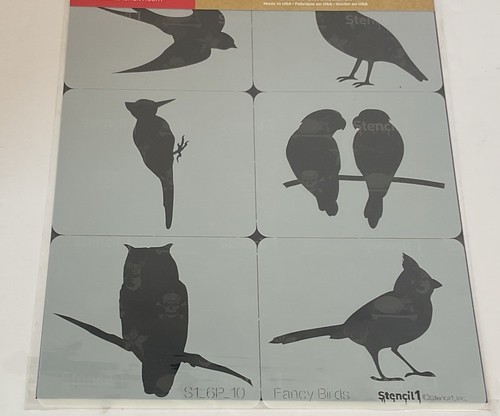 New Stencil 1 Costomize Your Life Typewriter Stencil Fancy Birds - Picture 3 of 5