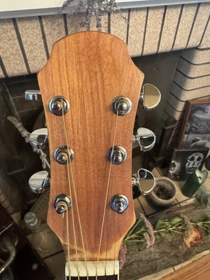Aria AW-20N Acoustic Guitar, Grover Tuners, Custom Giraffe Print