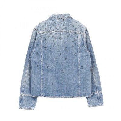 LOUIS VUITTON Monogram Denim Jacket RM202 YIE HJA71W cotton Blue