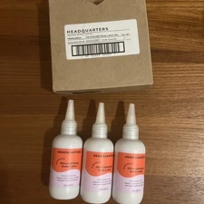 Headquarters Ultra-Hydrating Scalp lotion, .3 oz /  3 pc set NIB 