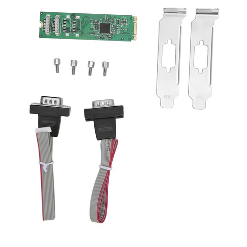 M.2 Serielle Port-Adapterkarte 2 Serielle Ports Ax99100 2S Db9 Rs232 115200 KUI - Photo 4/22