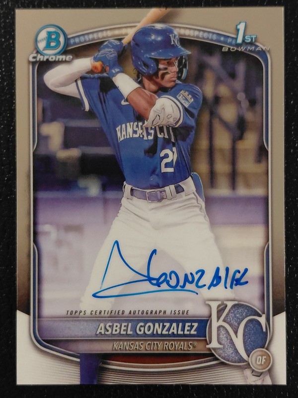 2025 Bowman Chrome Prospect Asbel Gonzalez Auto #CPA-AG