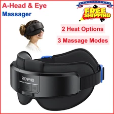 RENPHO Eyeris Masc Head And Eye Massager, Heated Head & Eye Mask For Relaxation