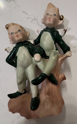 Vintage Criterion Ceramic/ Porcelain Pixie Elf Figurine 1950 s-1960 s