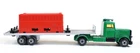 Vintage 1979 Green Big Rig Truck & Articulated Flatbed Trail Matchbox Lesney