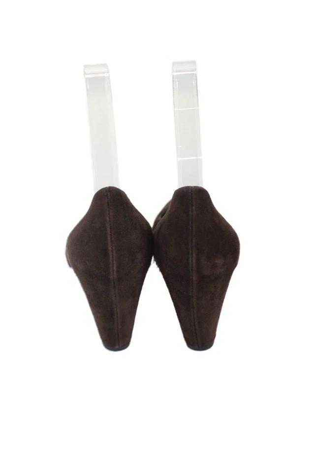 Zapatos de salón Roberto Del Carlo para mujer de gamuza con plataforma marrón talla 5,5 Foto 3 de 4