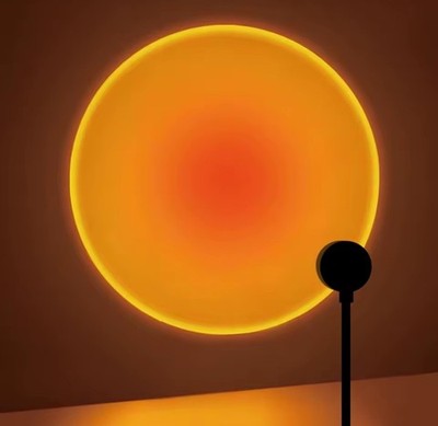 Sunset Lampe LED Sonnenuntergang Projektor 180° Drehbar Ambientelicht Deko 19 Cm