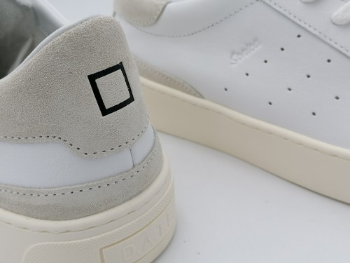 Scarpe sneakers uomo DATE D.A.T.E. Sonica calf white bianco - Picture 5 of 5