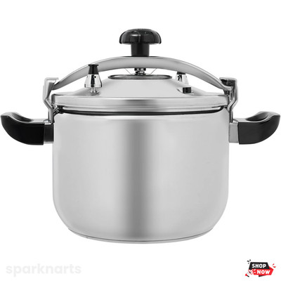 Stainless Steel Pressure Cooker & Canner Large Capacity Clamp-On Locking Lid