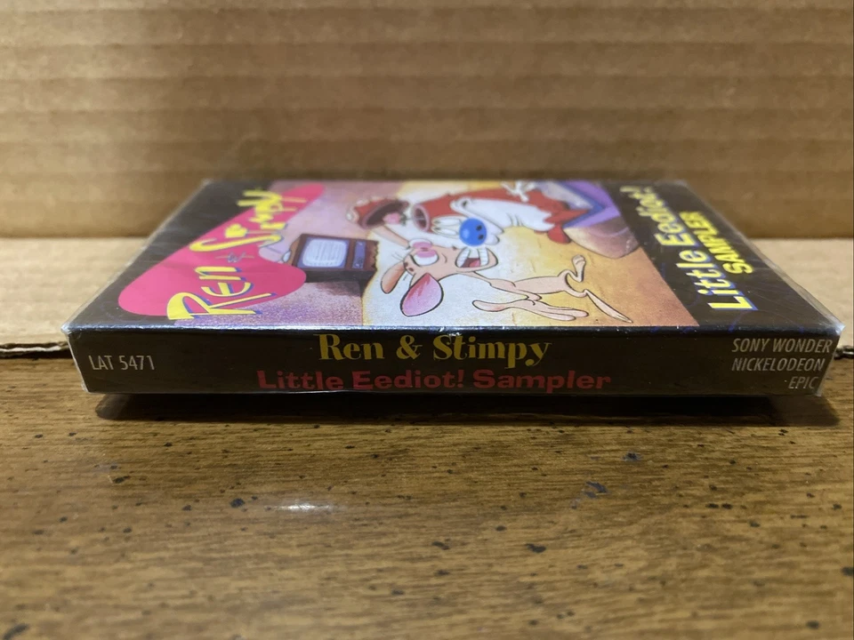 REN & STIMPY: LITTLE EEDIOT SAMPLER PROMO CASSETTE LAT 5471! NEW & SEALED! - Image 4 of 4