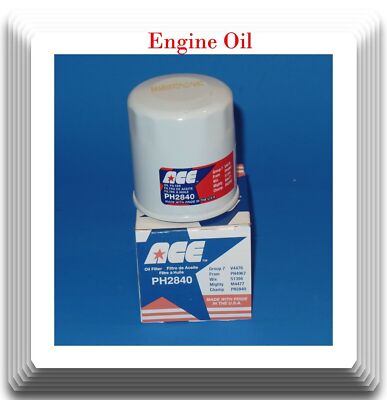 Engine Oil Filter ACE Made In USA PH2840 Fits: Lexus Toyota GM Nissan 1980-2020
