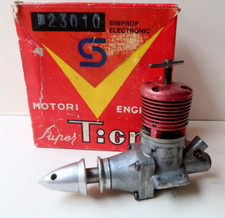 RARE Moteur Ancien RC Super Tigre G30 2,5cc Vintage Model Engine Made in Italy