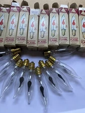 10 Abco 3 Watt Flicker Flame Flickering Light Bulb 03661 NOS