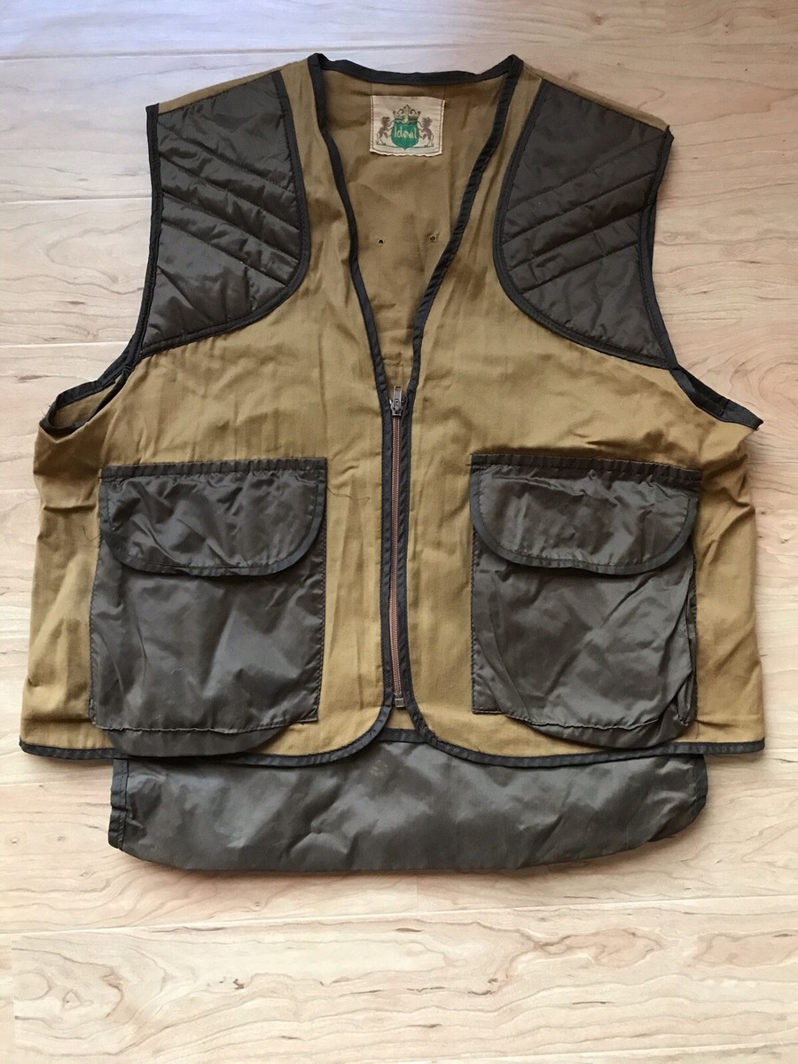 Vintage Ideal Duck Canvas Hunting Vest Mens Large | eBay