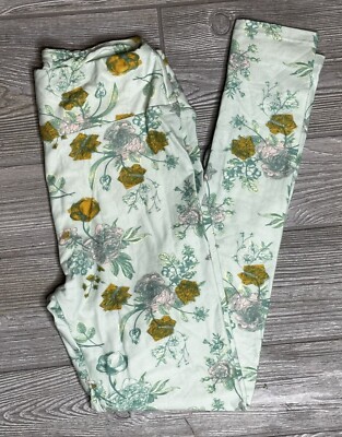 Lularoe Disney Winnie The Pooh Leggings One Size Peek A Boo Flower Bouquet