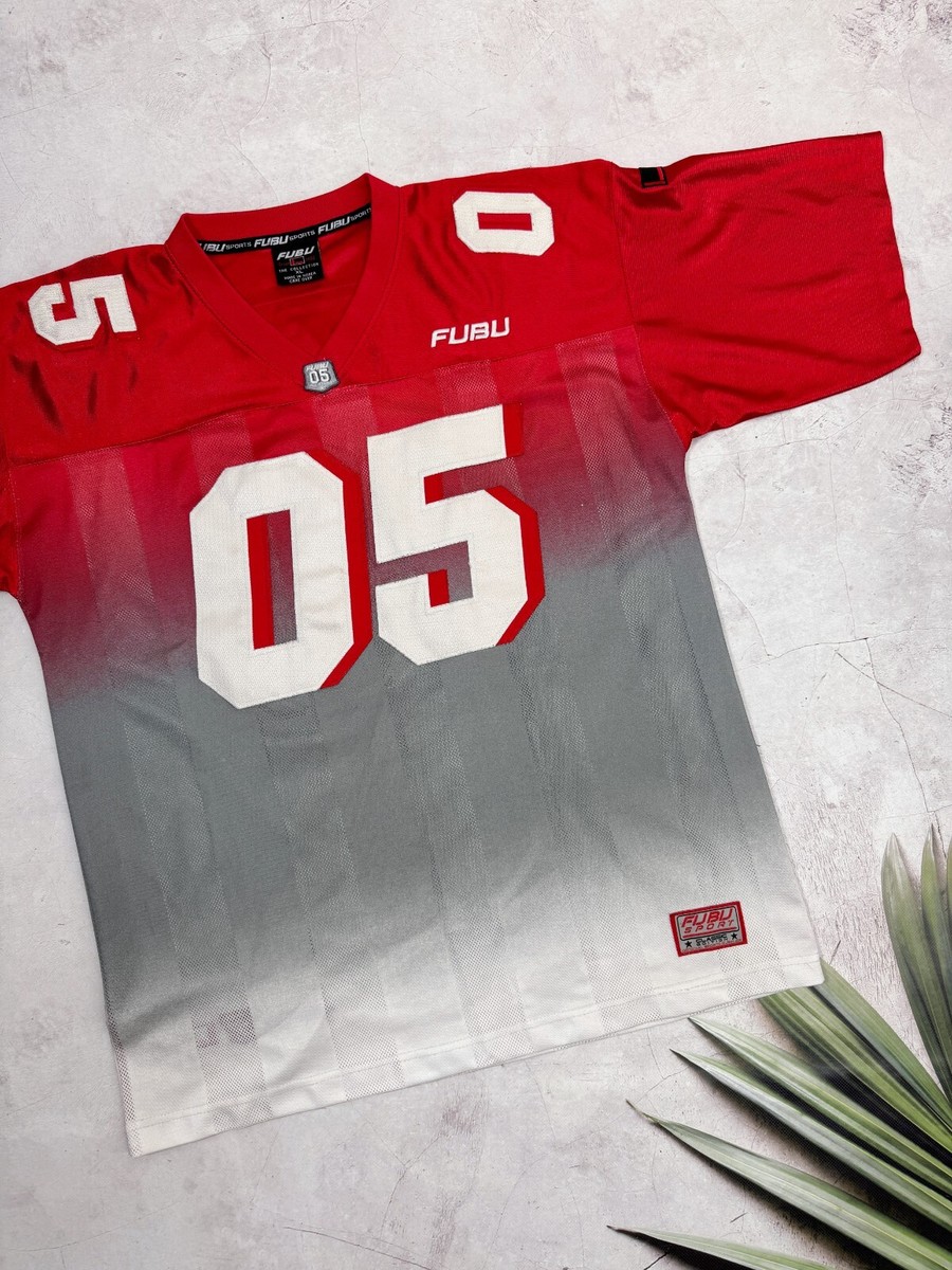 Vintage FUBU Jersey T-Shirt #05 Hip Hop Rap Striped Red & Gray size XL | eBay Vintage FUBU Jersey T-Shirt #05 Hip Hop Rap Striped Red & Gray size XL | eBay