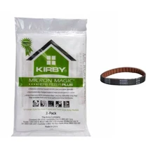 Fits For Kirby Sentria and Avalir Vacuum 2 Bags & 1 Belt # 205814A, 554105