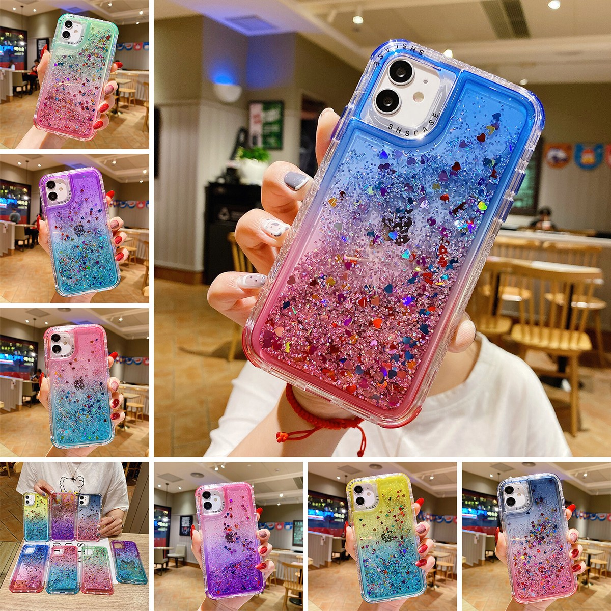 Phone Case Iphone Se 2021 Case Glitter Purple Iphone Se 2021