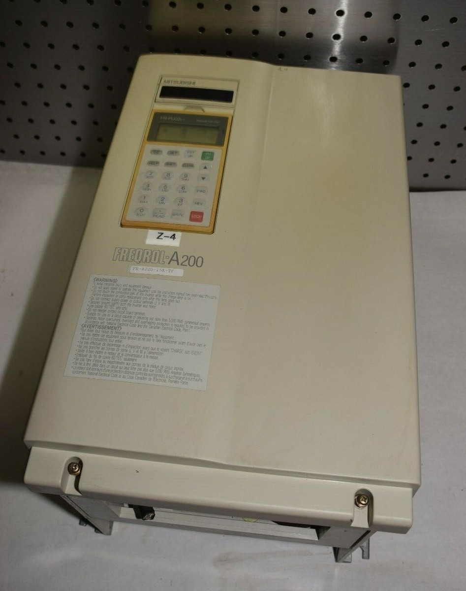 Mitsubishi FR-A220E-15K-UL 20HP Freqrol A200 Inverter Drive Mitsubishi FR-A220E-15K-UL 20HP Freqrol A200 Inverter Drive
