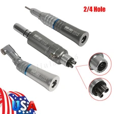 Dental NSK Style Low Speed Contra Angle Straight Handpiece 2/4Hole Air Motor