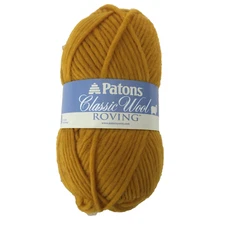 Patons Classic Wool Roving Yarn Yellow 241077-77615 NEW