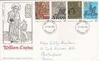 GB 1976 William Caxton FDC Chelmsford Cancel written with enclosure VGC