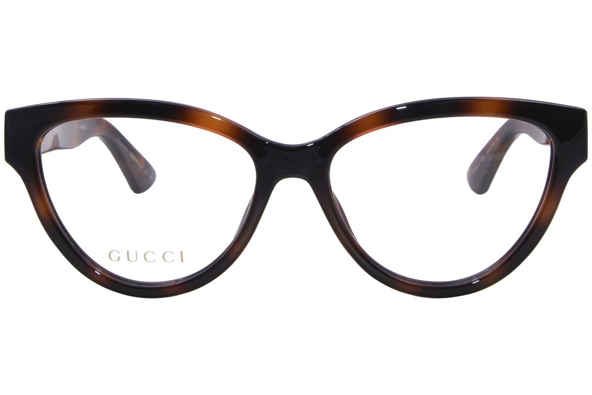 メガネ GUCCI Gucci - GG1581O - 002 HAVANA HAVANA TRANSPA Gucci GG1581O 002 Eyeglasses Frame Women's Havana Full Rim