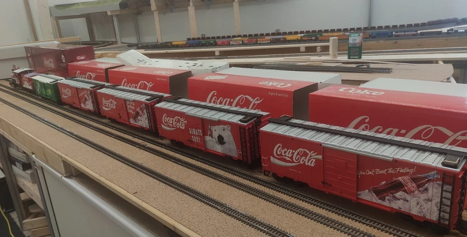LGB Coca Cola Zugset mit 25194 2-6-0 Mogul mit Sound, MTS und 5 Wagen -Rarität- - Bild 2 von 4
