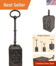 100 Cast Iron Heavy Door Stopper with Thick Adjustable Handle, Doorstop with...