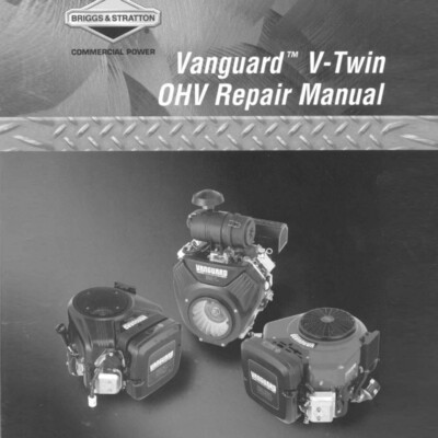 Reparaturanleitung für Briggs und Stratton Vanguard V-Twin OHV Manual auf USB