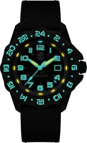 Luminox XA.6441 F-117 Nighthawk GMT schwarz Carbonox Kevlar Herren Uhr NEU - Bild 2 von 9
