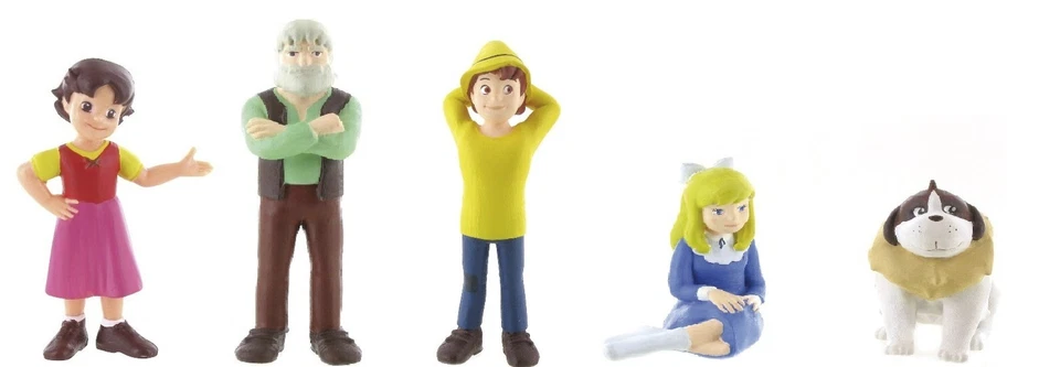 Heidi Spielfiguren Peter Clara Großvater Bernhardiner Josef Auswahl von Comansi