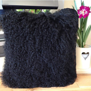 black mongolian pillow