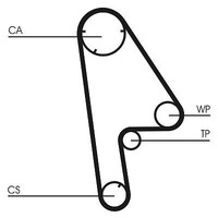 Continental Ctam CT763K1 Zahnriemensatz FüR Honda Rover