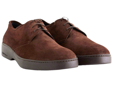MEN\'S SALVATORE FERRAGAMO RIVERDALE BROWN SUEDE DERBY OXFORDS SIZE 9 Salvatore Ferragamo | Shoes | Salvatore Ferragamo Mens Size  main image 2