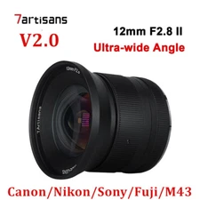 7artisans 12mm F2.8 II Ultra Wide Angle Lens APS-C for Nikon Sony Canon M43 Fuji