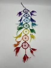 Chakra Dream Catcher Crystal Chandelier Suncatcher Handmade Rainbow Fengshui