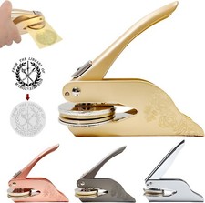 Custom Logo Embosser Stamp Steel Embosser Stamp Perfect for Weddings Libraries