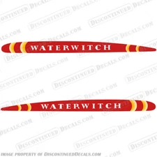 Fits 1936 1937 Waterwitch by Sears Roebuck and Co. Outboard Motor Engine Decals