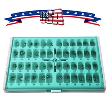 48Pcs Stainless Dental Kids Primary Molar Crowns Preformed Pediatric Crown ns