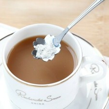 3 Stück Edelstahl Blumenförmige Kaffeelöffel Eiscreme Milchlöffel