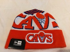 New Era CLEVELAND CAVALIERS KNITTED BEANIE WARM WINTER MENS UNISEXRETRO ORANGE