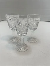 Tipperary Irish Crystal Killiney 3 3/4" Cordial Glasses Set of 3