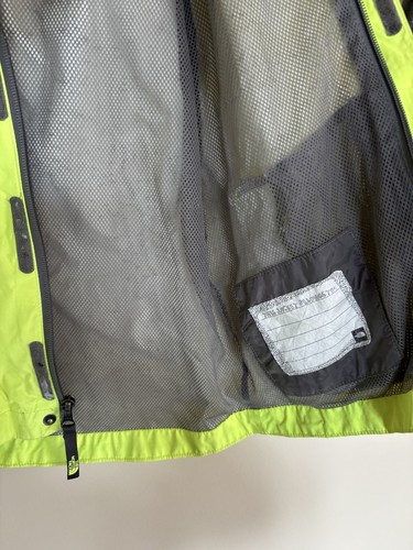 The North Face Boys Hyvent Rain Hooded Jacket XS Neon Green Size 6 CS/TP Stained - Picture 12 of 17